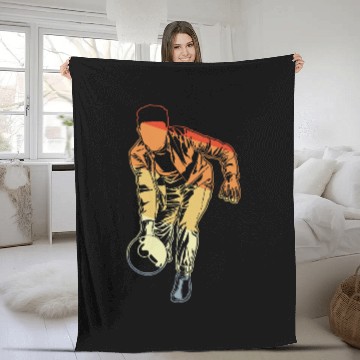 Discover Bowling Lover Bowler Bowling Player Fleece Blankets