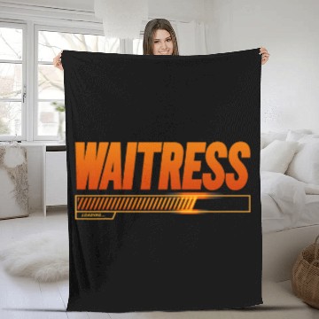 Discover Waitress Loading School Graduates Future Waitress Fleece Blankets
