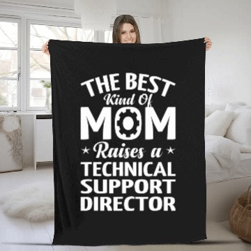 Discover Technical Support Director Help Desk Representative IT Crew Fleece Blankets