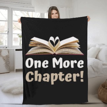 Discover One More Chapter Book Lover Reader Reading Teacher Baseball Tees Fleece Blankets