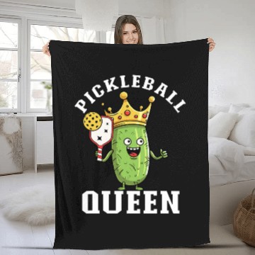Discover Funny Pickleball Queen bests Pickleball Paddle Player Baseball Tees Fleece Blankets