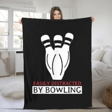 Discover Bowling Lover TenPin Bowler Fleece Blankets