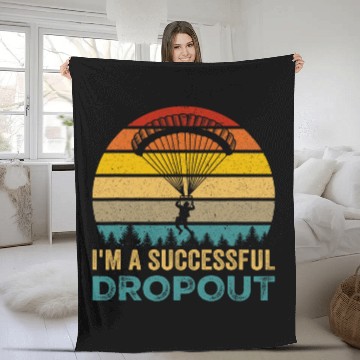 Discover Im A Successful Dropout Skydiving Baseball Tees Fleece Blankets