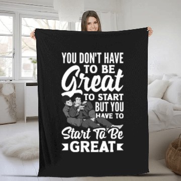 Discover You Have To Start To Be Great Karate Jiu Jitsu 2 Baseball Tees Fleece Blankets