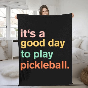 Discover Funny Pickleball Quote Pickleball Lovers Cool Pickleball Fleece Blankets