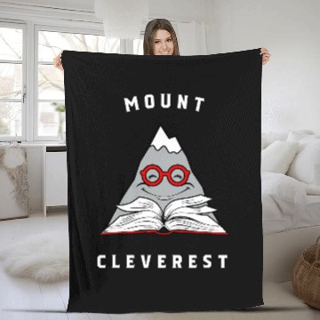 Discover Mount Cleverest Book Nerd Design Fleece Blankets