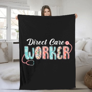 Discover Stethoscope nurses Direct Care Worker Easter Day Cute Bunny Baseball Tees Fleece Blankets