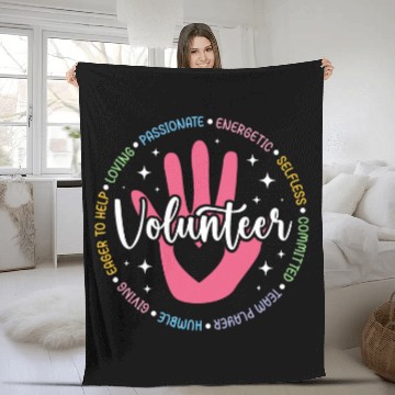 Discover Volunteer Appreciation Circle Volunteering Voluntary Worker Baseball Tees Fleece Blankets