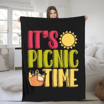 Discover It s Picnic Time Out Enjoy Nature Relaxing 2 Fleece Blankets