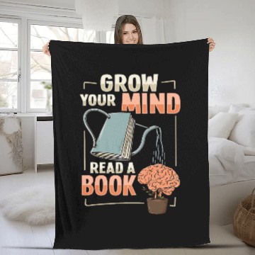 Discover Reading Book Nerd Designs for a Librarian and Book Reader Fleece Blankets
