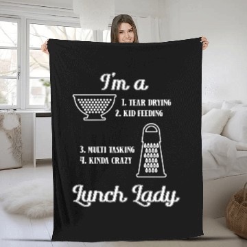 Discover Tear Drying Lunch Lady Baseball Tees Fleece Blankets