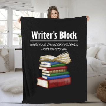 Discover Funny Writing Author Writers Block Imaginary Friends Baseball Tees Fleece Blankets