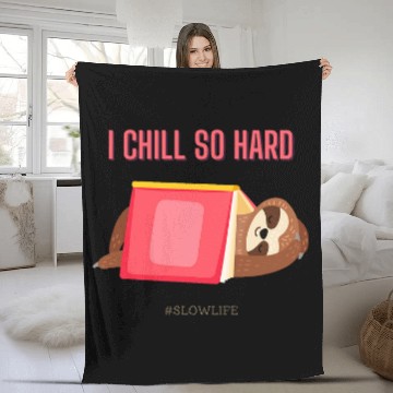 Discover Sloth Sleeping Under A Book Funny Weekend Mode Baseball Tees Fleece Blankets