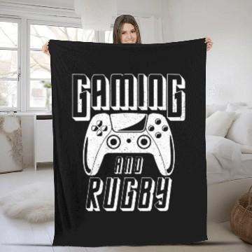 Discover Gaming and Rugby Video Game Controller Zip Fleece Blankets