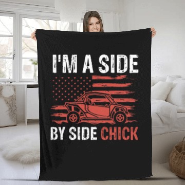 Discover Im A Side By Side Chick Fleece Blankets
