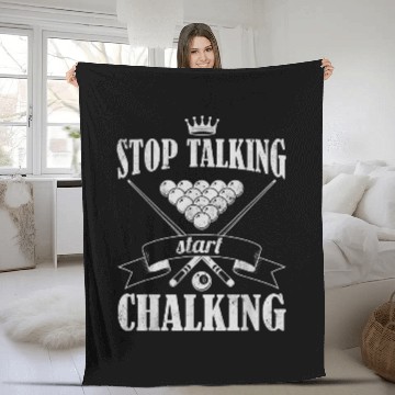 Discover Pool Player Quote Billiard 8Ball Fleece Blankets