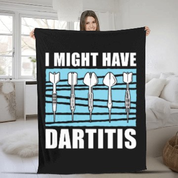 Discover Darts Pub Dartboard Sports Dart Team Darts Player 1 Baseball Tees Fleece Blankets