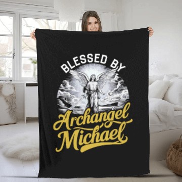 Discover Archangel Michael Catholic Christianity Guardian Angel 3 Fleece Blankets