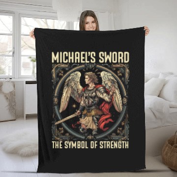 Discover Archangel Michael Catholic Christianity Guardian Angel 15 Fleece Blankets