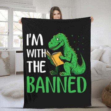 Discover Im with The Banned Read Banned Books Lover BookWorm 11 Baseball Tees Fleece Blankets