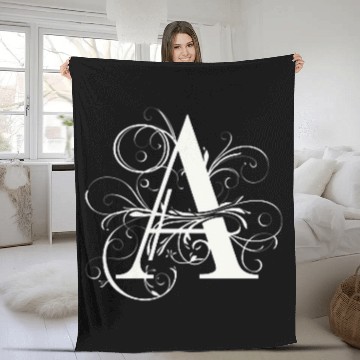 Discover Graceful Flourish Monogram A Sophisticated Style Baseball Tees Fleece Blankets