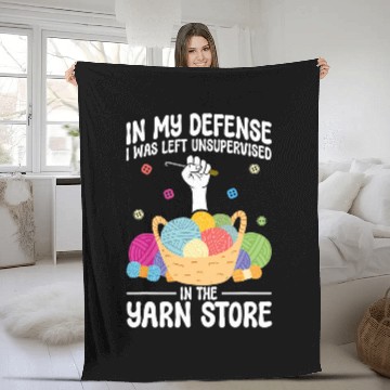 Discover Left Unsupervised in the Yarn Store Crocheting Women Crochet Fleece Blankets