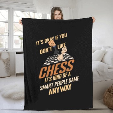 Discover Grandmaster Chess Player Chess Lover Board Game Fan Fleece Blankets