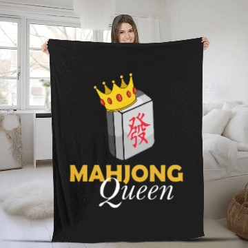 Discover Mahjong Queen Fleece Blankets