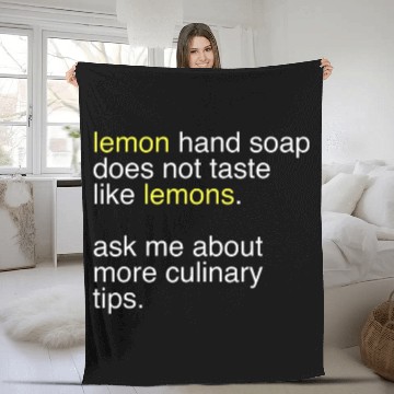 Discover lemon hand soap does not taste like lemons gift Baseball Tees Fleece Blankets