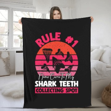 Discover Teeth Identification Book Shark Teeth Collecting Jar Fleece Blankets