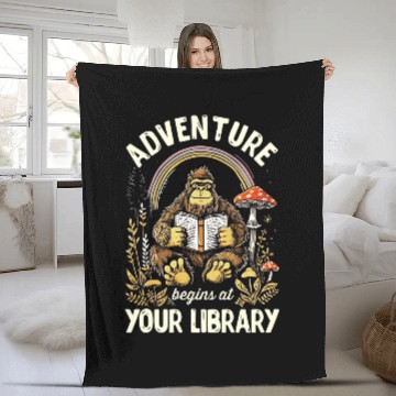 Discover Adventure Begins At Your Library Summer Reading Program 2024 21 Zip Fleece Blankets