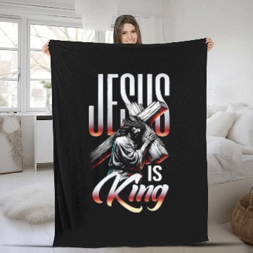 Discover Jesus Is King Bible Scripture Quote Christian Crown 1 Baseball Tees Fleece Blankets