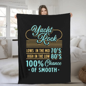 Discover Party Boat Yacht Rock Fleece Blankets