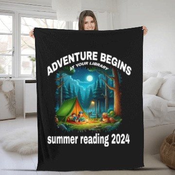 Discover Adventure Begins At Your Library Summer Reading Program 2024 22 Fleece Blankets
