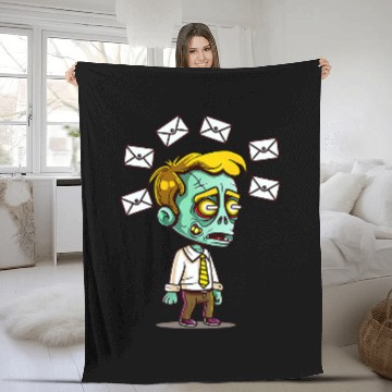 Discover Zombie With Emails Design Supervisor Baseball Tees Fleece Blankets