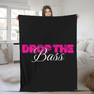 Discover Drop The Bass Bold Statement Dynamic Fleece Blankets