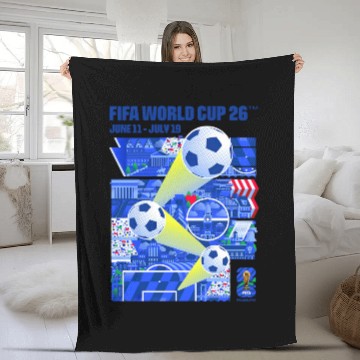 Discover FIFA World Cup 2026 Philadelphia Poster By Nicholas McClintock Baseball Jerseys Fleece Blankets