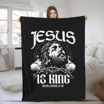Discover Jesus Is King Bible Scripture Quote Christian Crown 6 Baseball Tees Fleece Blankets