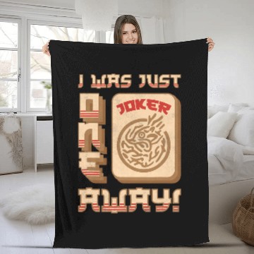 Discover I Was Just One Joker Away MahJongg Fleece Blankets