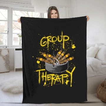 Discover Group Therapy Cuban Cigar Cubano Cigar Fleece Blankets