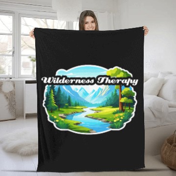 Discover Outdoors Hiking Walking Adventure Wilderness Therapy Baseball Tees Fleece Blankets