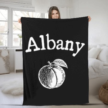Discover Albany Peach Minimal Art vintagess Inspired Baseball Tees Fleece Blankets