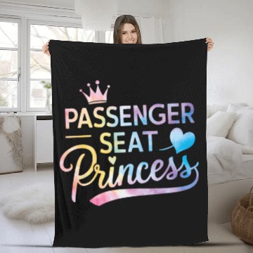 Discover Passenger Seat Princess Girlfriend Passenger Princess 1 Fleece Blankets