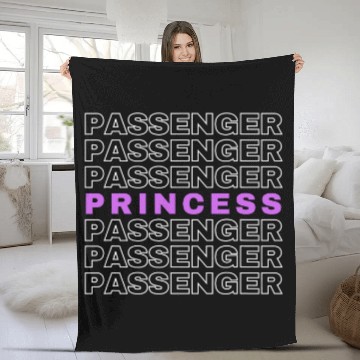 Discover Passenger Princess Funny Girls Trip Summer Copilot Fleece Blankets