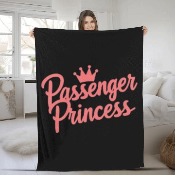 Discover Passenger Princess Cute Funny For Women Fleece Blankets