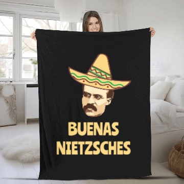 Discover Nietzsche Buenas Nietschez literature Gift Fleece Blankets
