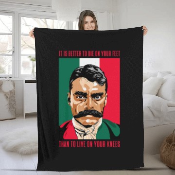 Discover Emiliano Zapata Mexico History Icon Zip Fleece Blankets