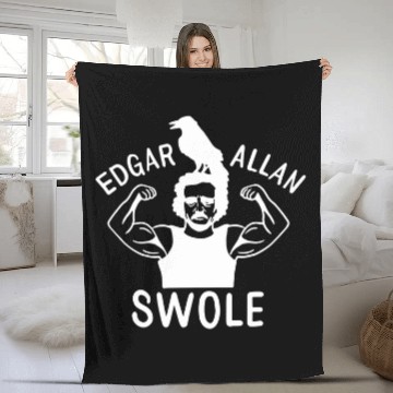 Discover Mens Edgar Allan Poe Funny Weightlifting Powerlifting Deadsslifting Baseball Tees Fleece Blankets