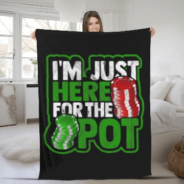 Discover Pokers Casino Player Bluffing Ace Royal Flush Pik Pot 3 Fleece Blankets