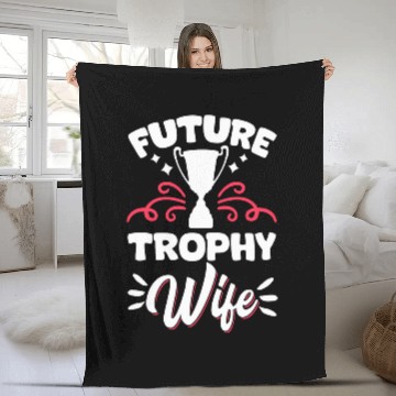 Discover Future Trophy Wife Baseball Tees Fleece Blankets